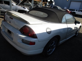 2001 MITSUBISHI ECLIPSE SPYDER GT WHITE 3.0L MT 163784